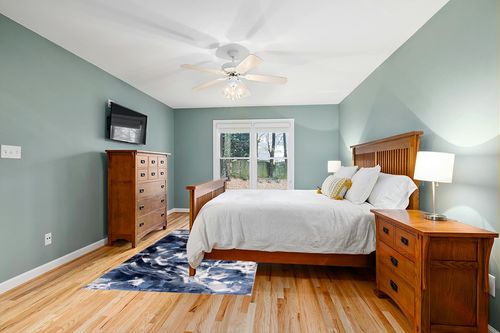 Abani Rugs Contemporary Blue & Grey Marble Ice Design 5’3” x 7’6” (5'x8') Area Rug - Modern Swirl Watercolor Non-Shedding Bedroom Rug in Teal and Orange Wood Bedroom