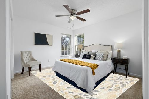 Unique Loom Sumter Collection Area Rug - Rhett (9' x 12' Rectangle, Yellow/ Gray) in White and Yellow Modern Bedroom