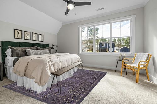 SAFAVIEH Palazzo Collection Area Rug - 8' x 11', Purple & Black, Oriental Design, Non-Shedding & Easy Care, Ideal for High Traffic Areas in Living Room, Bedroom (PAL128-9073) in Grey Traditional Bedroom with King Bed
