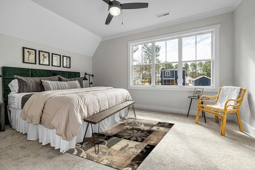 SUPERIOR Indoor Area Rug, Jute Backed, Perfect for Hallway, Entryway, Office, Living/Dining Room, Bedroom, Kitchen, Floor, Modern Floral Patchwork Decor, Pastiche Collection - 5ft x 8ft , Beige in Grey Traditional Bedroom with King Bed