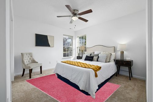 Furnish my Place Modern Plush Solid Color Rug - Pink, 6' x 9', Pet and Kids Friendly Rug. Made in USA, Rectangle, Area Rugs Great for Kids, Pets, Event, Wedding, Living Room in White and Yellow Modern Bedroom