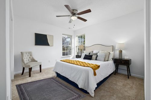 Antep Rugs Alfombras Bordered Modern 4x6 Non-Slip (Non-Skid) Low Pile Rubber Backing Indoor Area Rug (Gray, 4' x 5'8") in White and Yellow Modern Bedroom