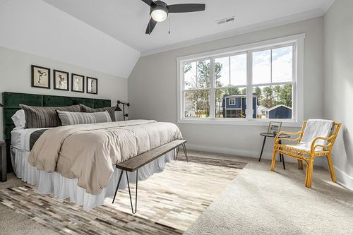 Natural Area Rugs - Rectangle Leather Rug, Mesa Cowhide Collection, Earth Friendly Natural Fiber Rug, Hand Loomed Area Rugs, Multi Color, 9' x 12' in Grey Traditional Bedroom with King Bed