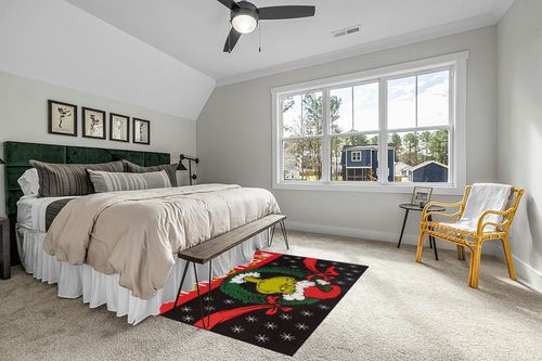 Gertmenian Kids Playroom & Game Room Carpet, The Grinch Childrens Rug, Kids Novelty Home Decor, Ideal Area Rug for Child Bedroom 54x78, Merry Grinchmas Wreath, 28601 in Grey Traditional Bedroom with King Bed