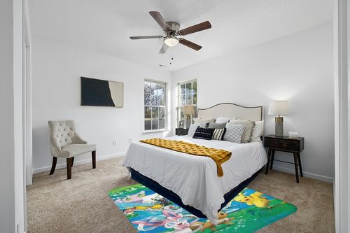 FYSYAVOP 16 Piece P.okemon Non-Slip Bathroom Rug Set Includes Bath Rug Mat, Contour Mat, Toilet Lid Cover, Shower Curtain and 12 Hooks, Fashion Bathroom Decor in White and Yellow Modern Bedroom