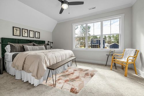 Nourison Thalia THL01 Cream Multicolor Area Rug 5'3" x 7'3" Rectangle in Grey Traditional Bedroom with King Bed