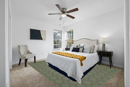 Garland Rug Sparta Area Rug, 9-Feet by 12-Feet, Sage in White and Yellow Modern Bedroom