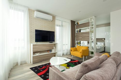 Gertmenian Kids Playroom & Game Room Carpet, The Grinch Childrens Rug, Kids Novelty Home Decor, Ideal Area Rug for Child Bedroom 54x78, Merry Grinchmas Wreath, 28601 in Light Modern Living Room with TV