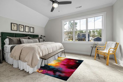 Home Dynamix Splash Mondrian Area Rug 5'2"x7'2", Abstract Black/Blue/Pink/Yellow in Grey Traditional Bedroom with King Bed