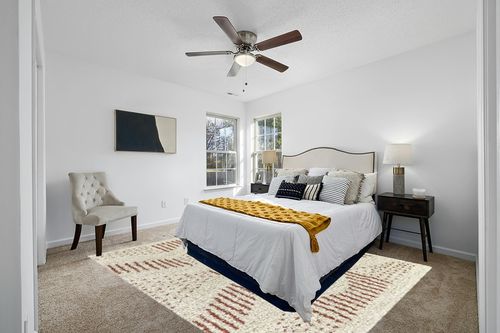 Crista Abstract Polka Dots Shag Area Rug Langley Street Rug Size: Rectangle 7'10 ... in White and Yellow Modern Bedroom