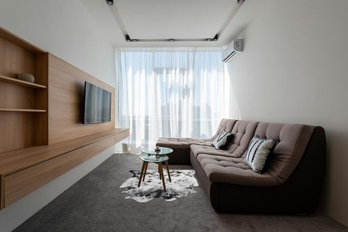 NEOCOZY Exquisite Cowhide Rug, 5.2 x 6.2 ft Faux Cowhide Rug for Living Room Bedroom, Cow Print Rug for Wall,Cow Rugs for Camping picnics, Non-Slip, Cute cowhine Animal Print Floor Rug, Grey White in Grey Living Room with Brown Couch