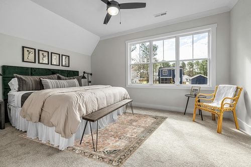 ‎Auburn / Multi ‎Traditional   ‎Area Rug in Grey Traditional Bedroom with King Bed