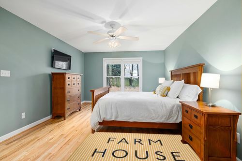 Farmhouse Ticking Farmhouse Chenille Area Rug-CRWN1468YE8 Gracie Oaks Rug Size ... in Teal and Orange Wood Bedroom