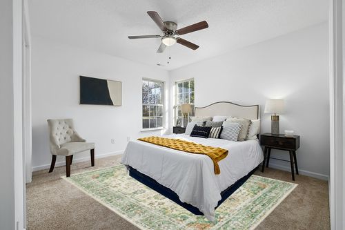 Roxstand 8x10 Area Rugs, Stain Resistant Washable Rugs with Non-Slip Backing, Large Rugs for Living Room, Bedroom - Soft & Low Pile Vintage Area Rug (Sage Green, 8'x10') in White and Yellow Modern Bedroom