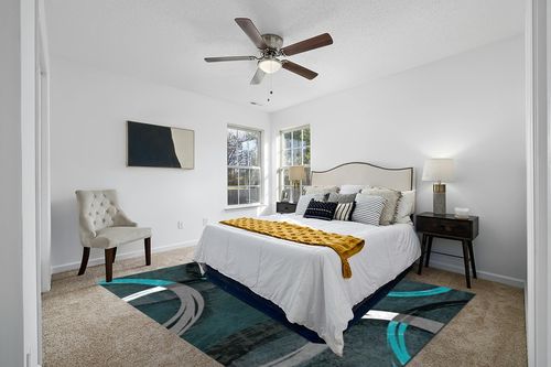 notepure Blue Geometric Circle Area Rug for Living 8x10 in White and Yellow Modern Bedroom