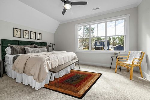‎Black/Brown ‎Royalty Vega ‎Fade Resistant, Stain Resistant ‎Area Rug in Grey Traditional Bedroom with King Bed