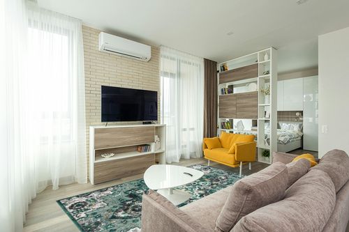 LUXE WEAVERS Moroccan Green 6x9 Medallion Area Rug for Living Rooms in Light Modern Living Room with TV