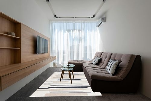 Abani Rugs Cream and Gray 6 ft. x 9 ft. Contemporary Neutral Paint line Area Rug. Superior Turkish Stain Resistant Area Rug in Grey Living Room with Brown Couch