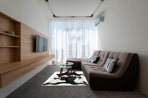 Black and White Cowhide Rug | Natural Cow Skin Cow Hide Leather Area Rug Hair On, 5 ft X 6 ft Premium Black White Shed Free Natural Hide in Grey Living Room with Brown Couch