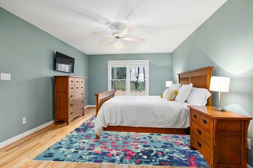 Unique Loom Jardin Collection Colorful, Vibrant, Abstract, Modern Area Rug, 9 x 12 ft, Blue/Pink in Teal and Orange Wood Bedroom