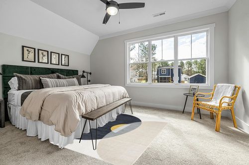 Abani Geometric Beige/Charcoal Yellow Area Rug - 5'x 8' - Modern Half-Moon Design Mid-Century Deco - Easy to Clean - Durable for High Traffic Areas – Bedroom & Office - Medium Pile in Grey Traditional Bedroom with King Bed