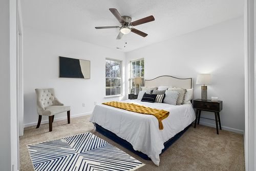 Alfa Rich 4x6 Area Rug, Ultra-Thin Geometric Grey Blue Rug, Non-Slip Machine Washable Rugs in White and Yellow Modern Bedroom