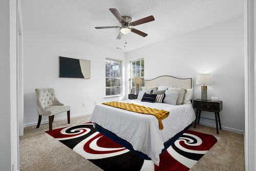 Msrugs Area Rugs, 8x10 Frize Collection Modern Red Black White Area Rug, Contemporary Geometric Carpet for Living Room and Bedroom in White and Yellow Modern Bedroom