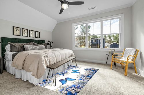 Butterfly Design Area Rug,5x8ft, Beautiful White Flowers and Blue Butterflies Pattern Rugs Retro Machine Washable Big Carpets for Living Room Boys Girls Bedroom Bathroom Dorm Playroom Art Decor in Grey Traditional Bedroom with King Bed
