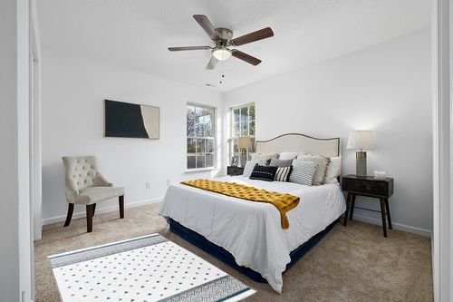 Alfa Rich 4x6 Area Rugs, Blue Grey Cream Rug, Cotton, Pet Friendly, Easy Clean Washable Rug in White and Yellow Modern Bedroom