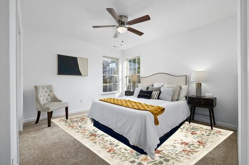 Loloi Rifle Paper Co. x Laurel Cream 9'-2" x 12'-2" Area Rug in White and Yellow Modern Bedroom