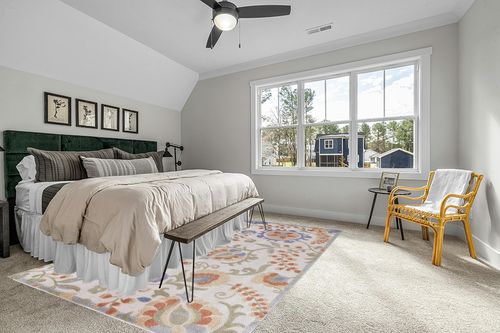 Nourison Aloha Indoor/Outdoor Ivory Blue 7'10" x 10'6" Area Rug, Easy Cleaning, Non Shedding, Bed Room, Living Room, Dining Room, Backyard, Deck, Patio (8x11) in Grey Traditional Bedroom with King Bed
