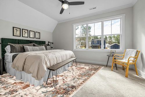 nuLOOM Cecil Vintage Floral Beige 10 ft. x 14 ft. Area Rug in Grey Traditional Bedroom with King Bed