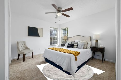 Luxe Gordon Faux Fur Rug with Soft and Fluffy Pile | Machine Washable Living Room Rug with Anti-Slip Backing | Cruelty-Free Area Rugs for Office or Bedroom, Gradient Grey, 6 ft Dia. in White and Yellow Modern Bedroom