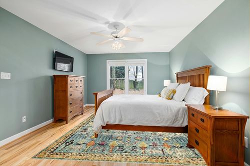 Unique Loom Monterey Collection Vintage Bohemian Inspired with Distressed Tribal Design Area Rug, 9 x 12 ft, Blue/Yellow in Teal and Orange Wood Bedroom
