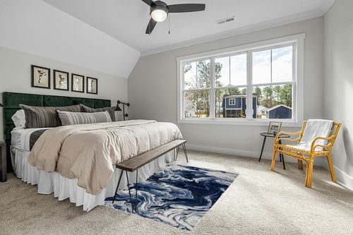 LUXE WEAVERS Marble Collection Blue Area Rug 5x7 Modern Abstract Clouds Swirl Bohemian Living Room Carpet in Grey Traditional Bedroom with King Bed