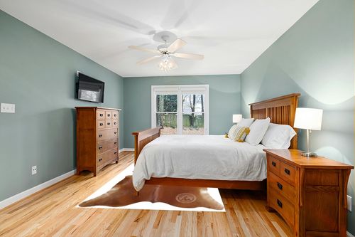 Genuine Brown Cowhide Rug 6 x 7-8 ft. 180 x 220 cm in Teal and Orange Wood Bedroom