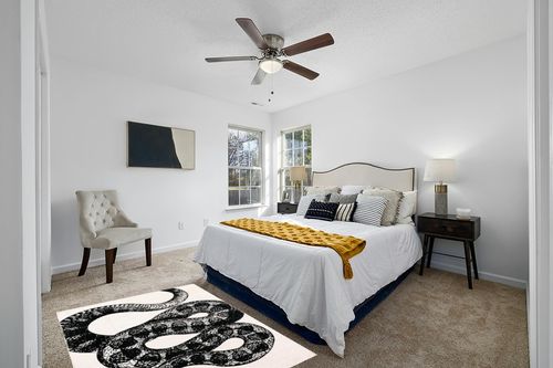 nuLOOM Modern Slithering Serpent Machine Washable Area Rug, 4x6, Black in White and Yellow Modern Bedroom