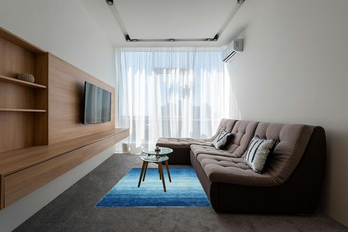 Wonnitar Modern Ombre Washable 5x7 Area Rugs,Large Blue Rug for Bedroom,Non-Shedding Living Room Throw Rug,Non-Slip Abstract Dining Room Floor Carpet for Bedside Kids Room Office in Grey Living Room with Brown Couch