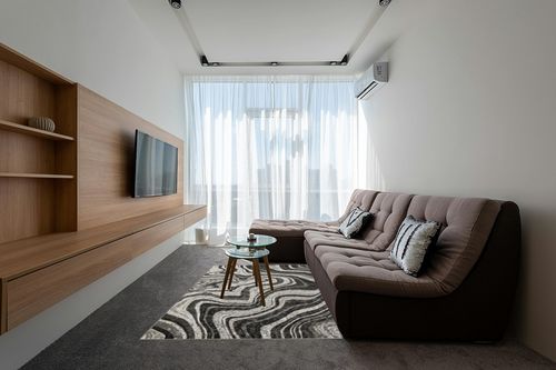 AS Quality Rugs Grey Modern Area Rugs for Living Room, Rug for Bedroom, Washable, Indoor & Outdoor Rug, Stain Resistant, Pet Friendly, Foyer Rugs, Waterproof & Easy to Clean (Medium 5x8) in Grey Living Room with Brown Couch