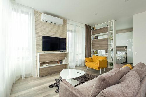 MustMat Faux Animal Rug Black and White Leopard Print Rugs for Living Room Approx 4.5'x6.2' in Light Modern Living Room with TV