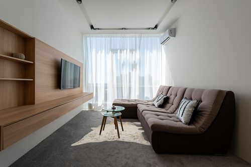 LAKKH Fourtue 4.2x6ft Faux Cowhide Rug - Synthetic Cow Hide Rug - Cowhide Rug Faux - Cowhide Rugs for Living Room Bedroom & Home Office - Plush Synthetic Fur w/ Soft Backing (Gold & Cream) (L-02) in Grey Living Room with Brown Couch