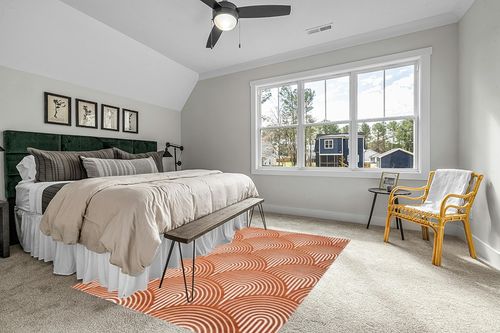 COZYLOOM Area Rug 6x9 Rugs for Living Room Modern Rug Ultra-Soft Abstract Low Pile Carpet Non-Slip Non-Shedding Bedroom Rug Indoor Foldable Thin Rug for Dining Room Nursery Kids Room Office Orange in Grey Traditional Bedroom with King Bed