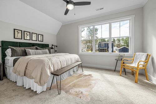 Genuine Taupe Grey Cowhide Rug 6 x 6-7 ft. 180 x 220 cm in Grey Traditional Bedroom with King Bed