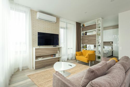 ‎Natural ‎Farmhouse ‎Braided ‎Kitchen, Bedroom, Living Room, Hallway, Dining Room ‎Area Rug in Light Modern Living Room with TV