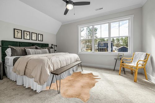 Loloi II Grand Canyon Collection GC-09 TAN, Transitional 6'-2" x 8' Area Rug in Grey Traditional Bedroom with King Bed