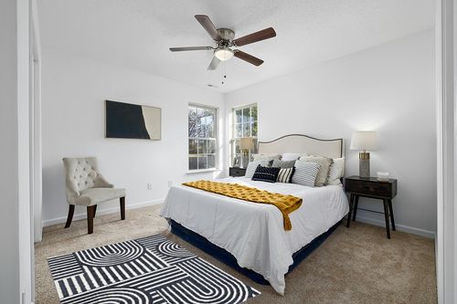 Abani Contemporary Mid-Century Design 4’ x 6’ Area Rug Rugs - Modern Non-Shed Arches Print Cream & Charcoal Bedroom Rug in White and Yellow Modern Bedroom