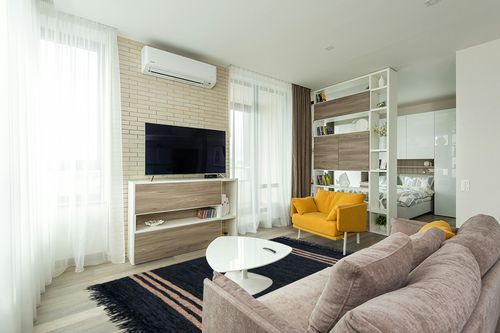 Safavieh Vintage Leather Collection Area Rug - 6' x 9', Black & Beige, Handmade Modern Decorative, Ideal for High Traffic Areas in Living Room, Bedroom (VTL702Z) in Light Modern Living Room with TV