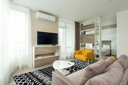 CAMILSON Boho Moroccan Area Rug, 8x10 Geometric, Diamond Design for Living Room Bedroom Black/White Indoor Area Rugs Bohemian in Light Modern Living Room with TV