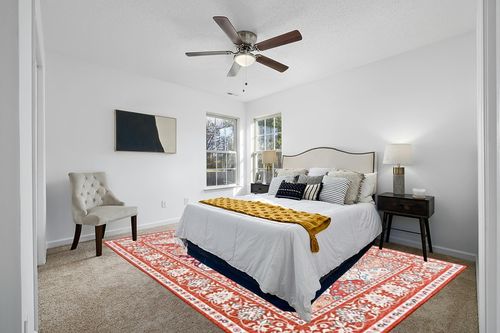 INGEROOM Area Rug 9x12 in White and Yellow Modern Bedroom