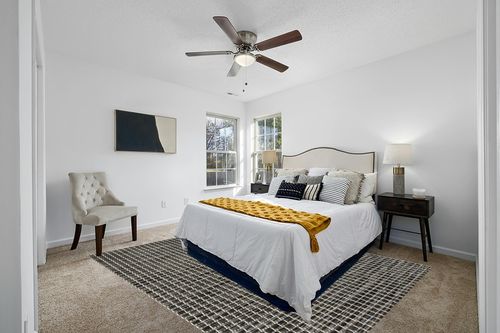 Nourison Positano Indoor/Outdoor Charcoal 8' x 10' Area Rug, Easy Cleaning, Non Shedding, Bed Room, Living Room, Dining Room, Backyard, Deck, Patio (8x10) in White and Yellow Modern Bedroom